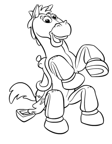 Bullseye Horse Coloring Page